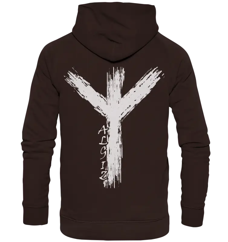 Wikinger Premium Shirt mit Algiz-Rune – Hochwertiges Herren T-Shirt mit Nordischer Schutzrune - Unisex Hoodie - Hoodies