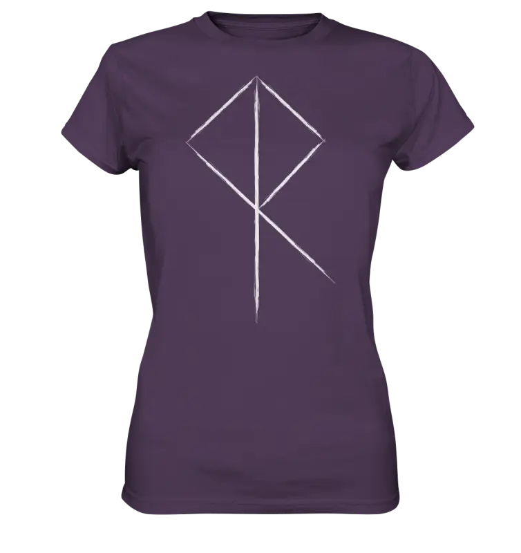 Wikinger Rune - Damen Shirt - Urban Purple / XS - Lady-Shirts