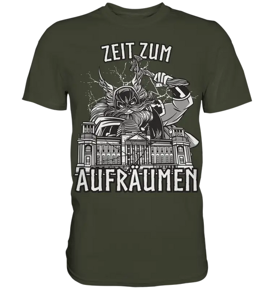 Zeit zum Aufräumen - Herren Shirt - Urban Khaki / XS - Unisex-Shirts