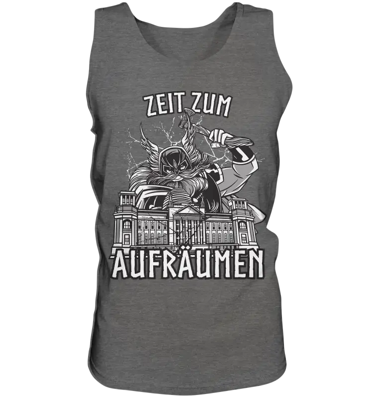 Zeit zum Aufräumen - Relaxed Tank Top - Charcoal (Heather) / S - Tank-Tops