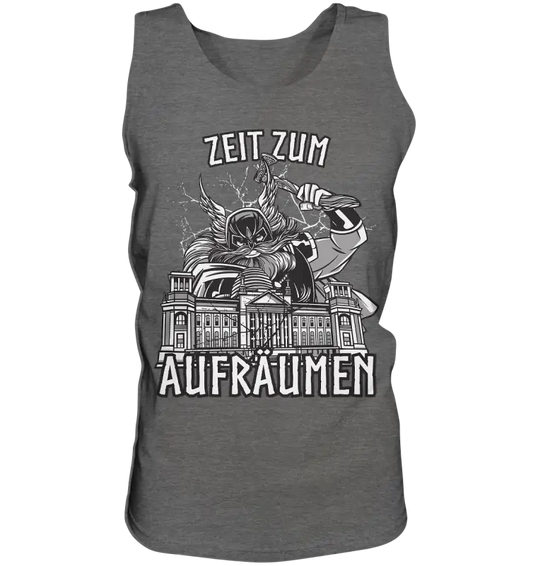 Zeit zum Aufräumen - Relaxed Tank Top - Charcoal (Heather) / S - Tank-Tops