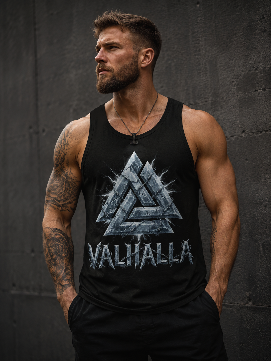 Wikinger Tank-Top Herren – Nordische Muscle Shirts für Gym & Sommer