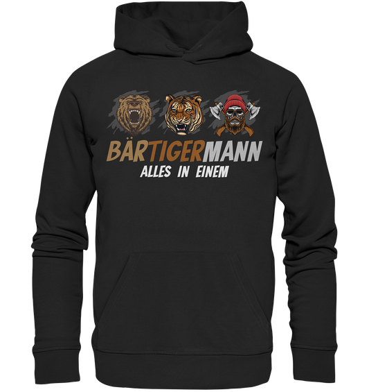 Bärtigermann - Organic Basic Hoodie - Donnerwolf