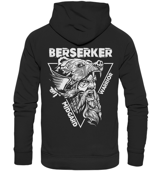 Berserker Midgard Warrior - Organic Hoodie - Donnerwolf