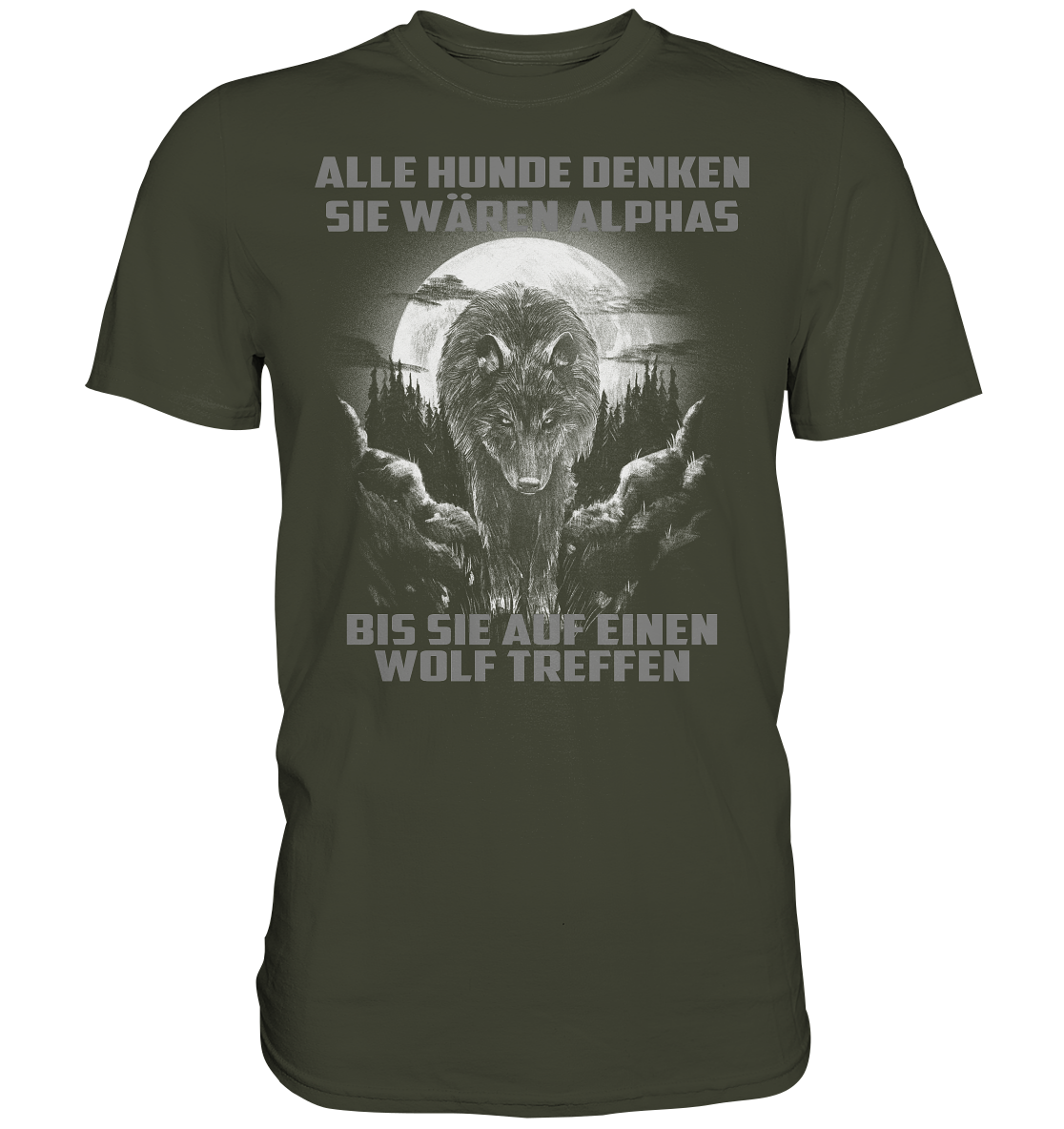 Bis ein Wolf kommt - Premium Shirt - Donnerwolf