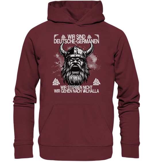 Deutsche-Germanen - Organic Basic Hoodie - Donnerwolf