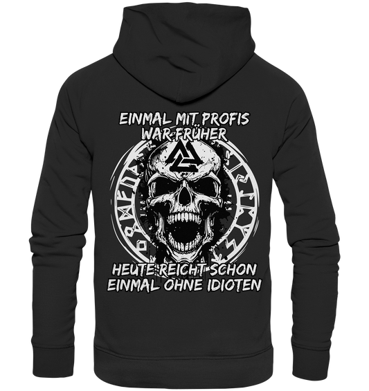 Einmal mit Profis - Organic Basic Hoodie - Donnerwolf