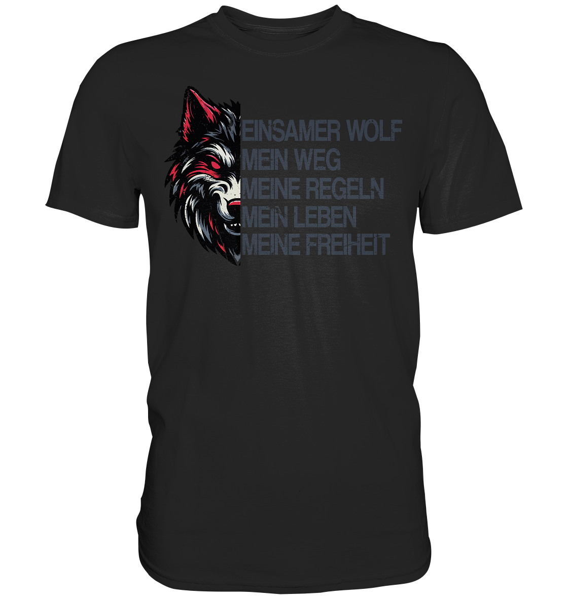 Einsamer Wolf - Premium Shirt - Donnerwolf