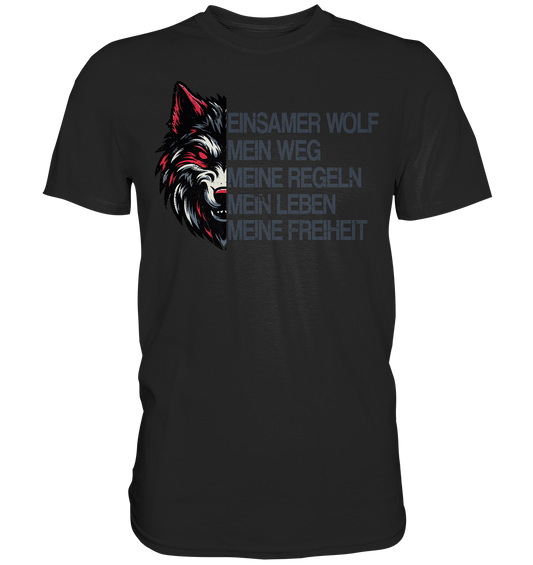 Einsamer Wolf - Premium Shirt - Donnerwolf