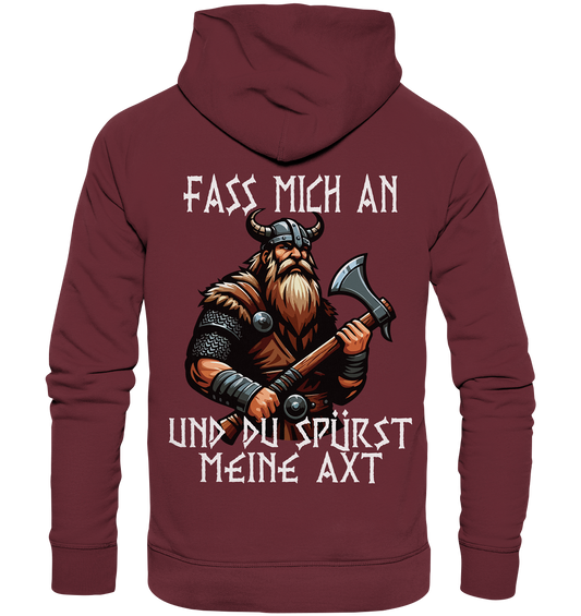 Fass mich an - Organic Basic Hoodie - Donnerwolf