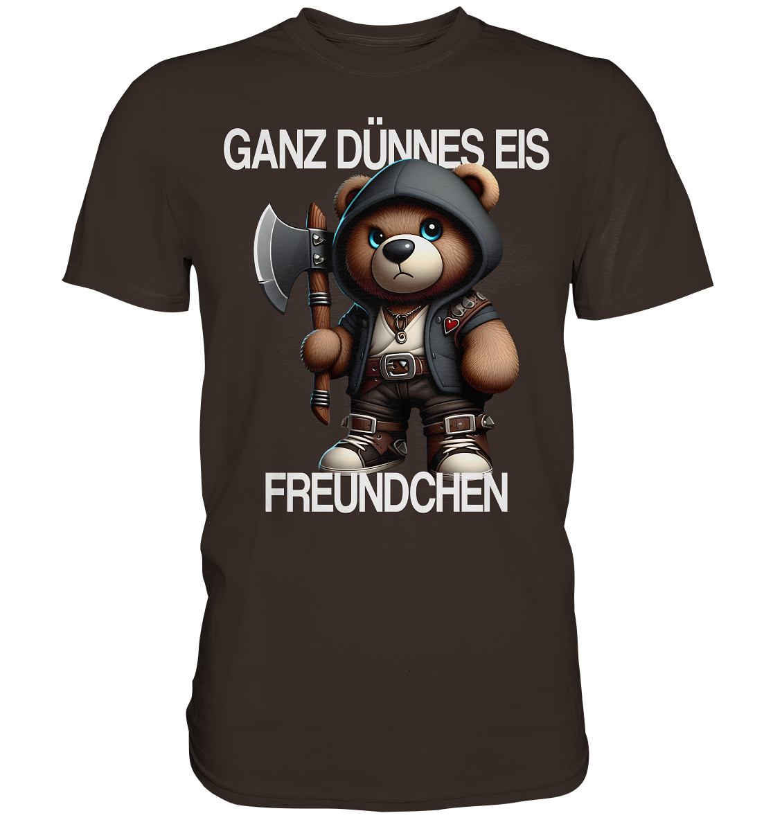 Ganz Dünnes Eis Freundchen - Premium Shirt - Donnerwolf