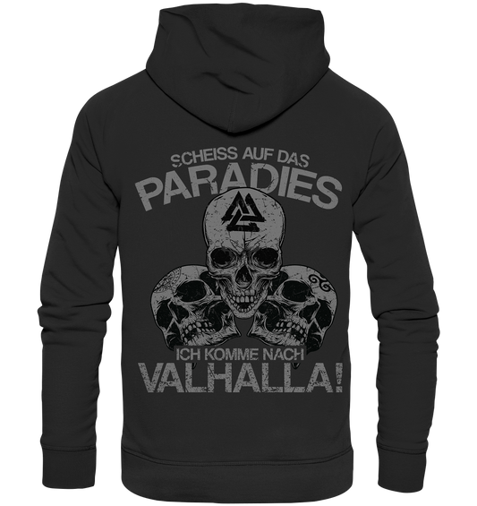 Ich komme nach Valhalla! - Organic Basic Hoodie - Donnerwolf