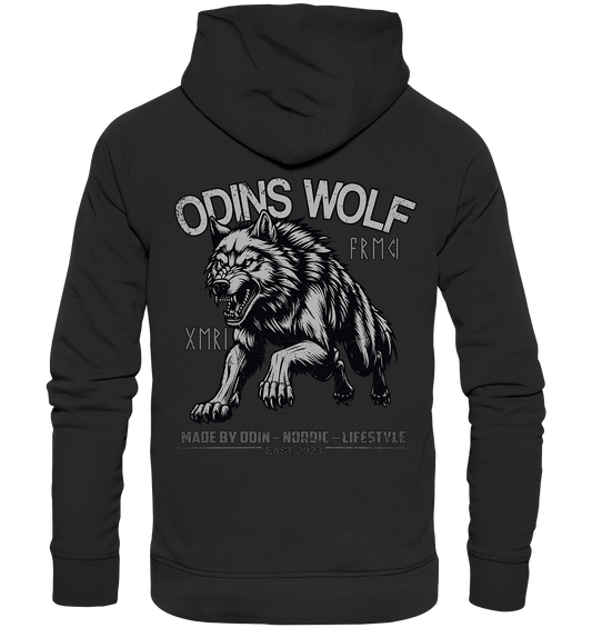 Odins Wolf  - Organic Basic Hoodie - Donnerwolf