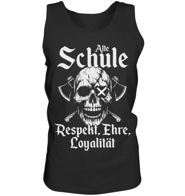 Alte schule - Herren Tank-Top - Black / S - Tank-Tops