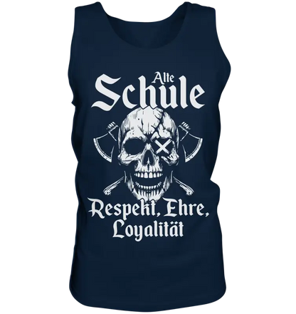 Alte schule - Herren Tank-Top - Navy / S - Tank-Tops