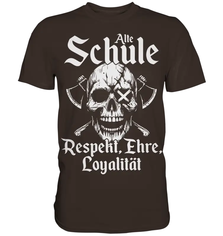 Alte schule - Herren Shirt - Brown / XS - Unisex-Shirts