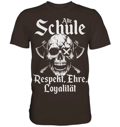 Alte schule - Herren Shirt - Brown / XS - Unisex-Shirts
