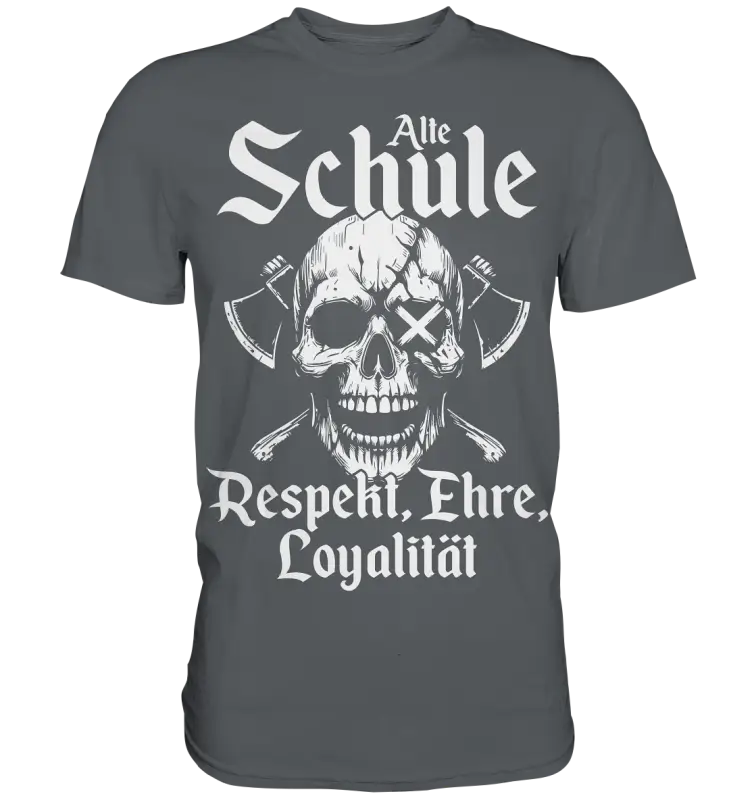 Alte schule - Herren Shirt - Dark Grey / XS - Unisex-Shirts