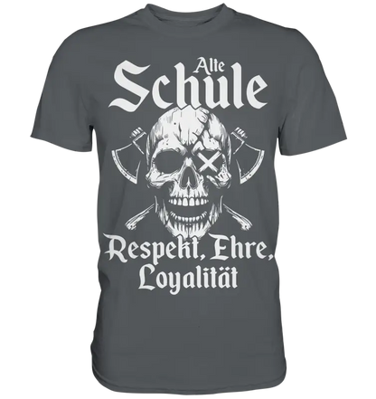 Alte schule - Herren Shirt - Dark Grey / XS - Unisex-Shirts