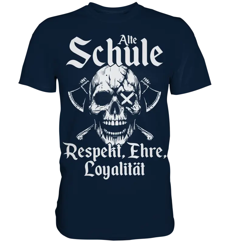 Alte schule - Herren Shirt - Navy / XS - Unisex-Shirts