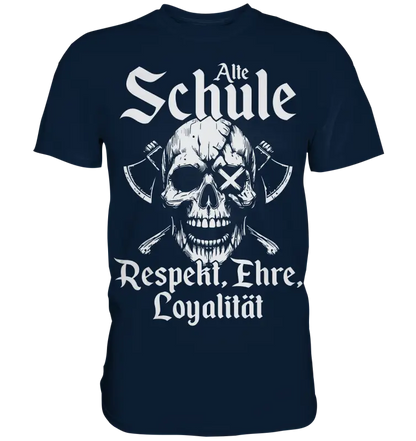 Alte schule - Herren Shirt - Navy / XS - Unisex-Shirts
