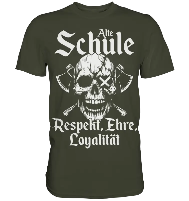 Alte schule - Herren Shirt - Urban Khaki / XS - Unisex-Shirts