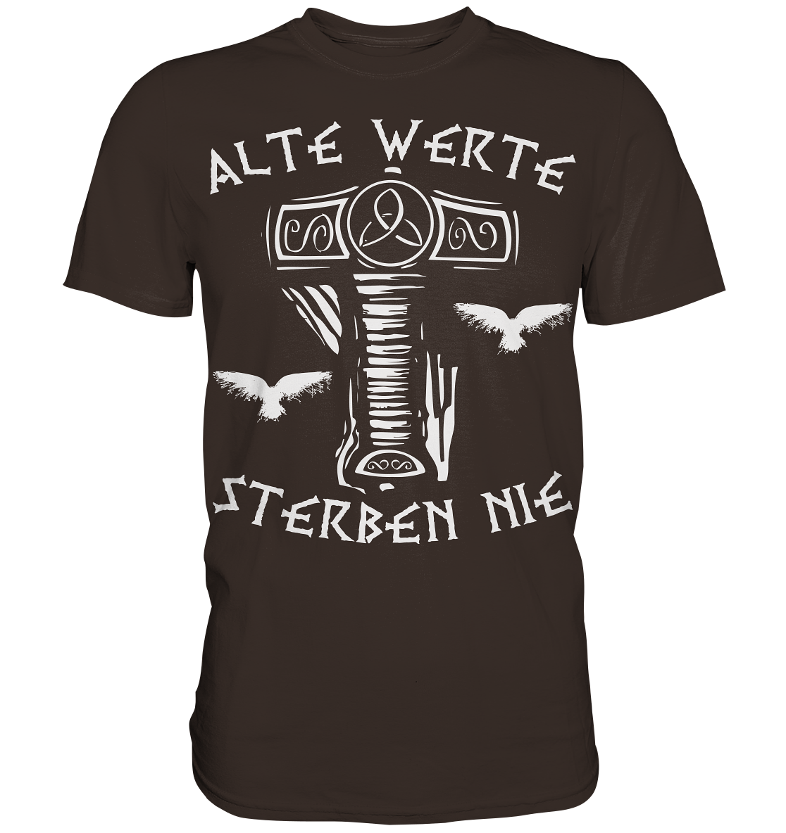 Alte Werte - Herren Shirt - Brown / XS - Unisex-Shirts