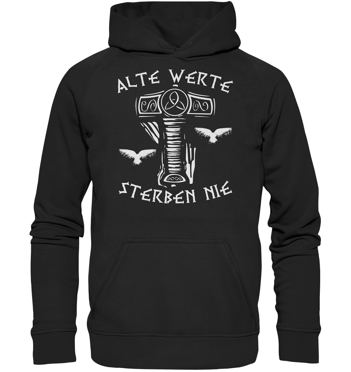 Alte Werte - Unisex Hoodie - Deep Black / XS - Hoodies