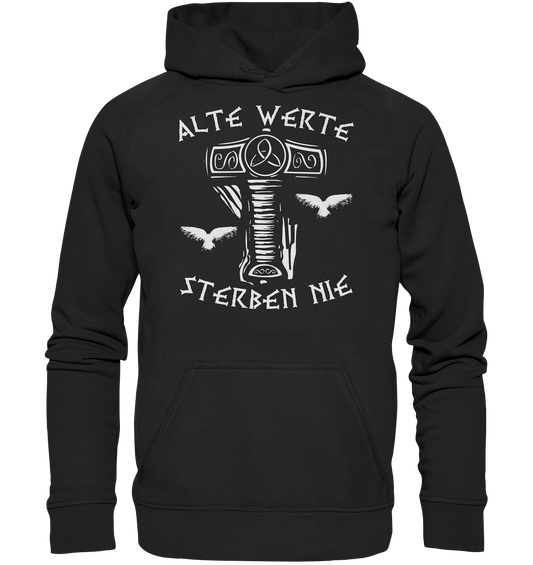 Alte Werte - Unisex Hoodie - Deep Black / XS - Hoodies