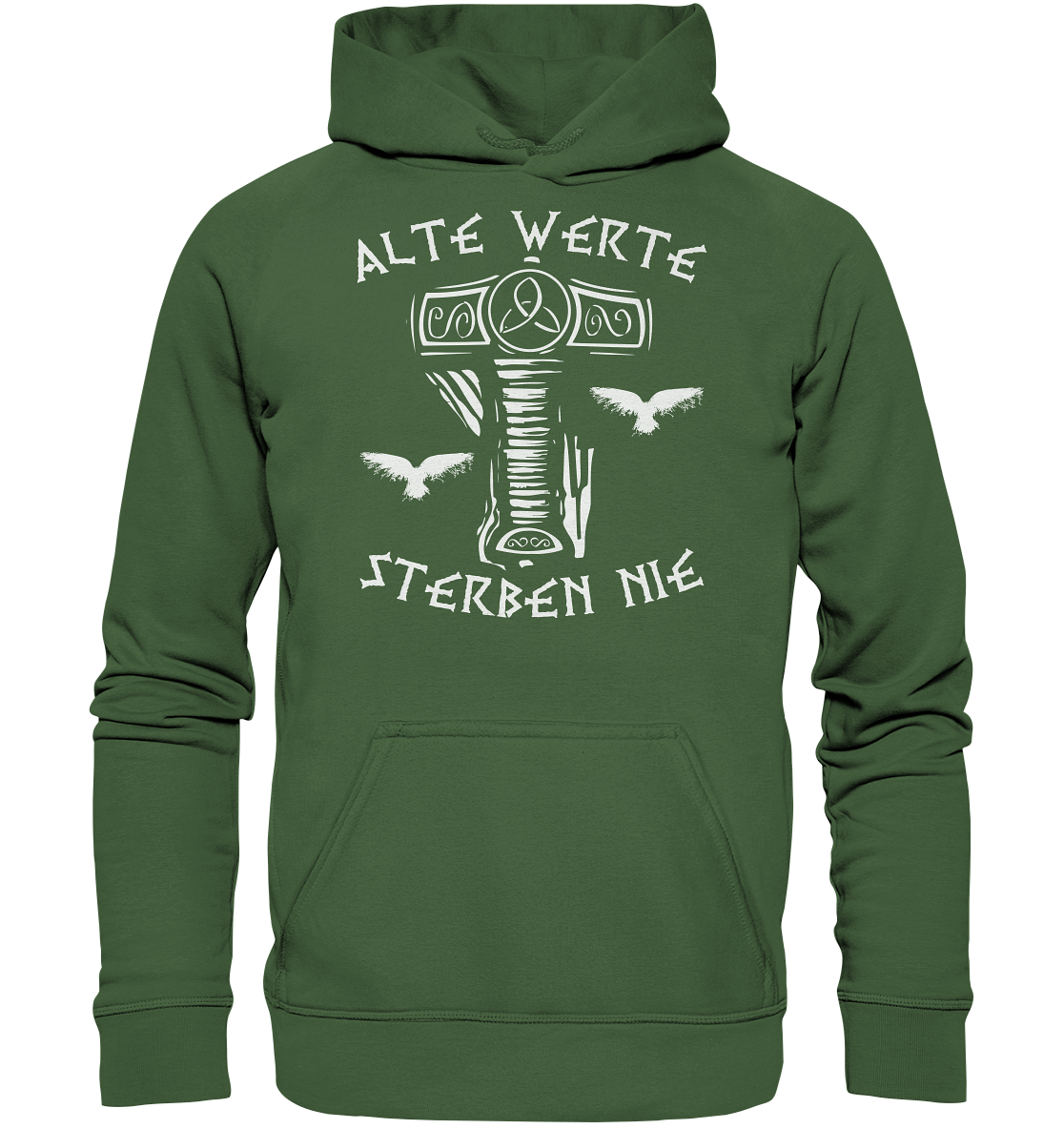 Alte Werte - Unisex Hoodie - Earthy Green / XS - Hoodies