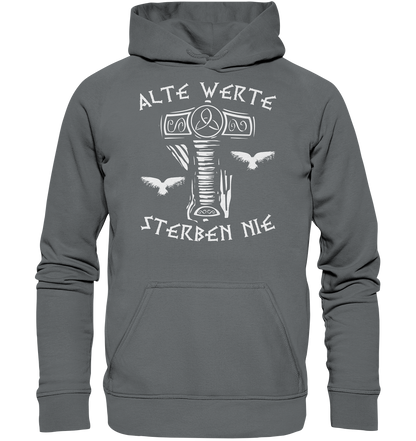 Alte Werte - Unisex Hoodie - Steel Grey (Solid) / XS - Hoodies