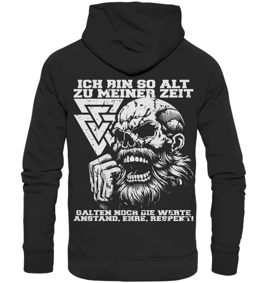 Anstand, Ehre und Respekt - Organic Basic Hoodie - Donnerwolf