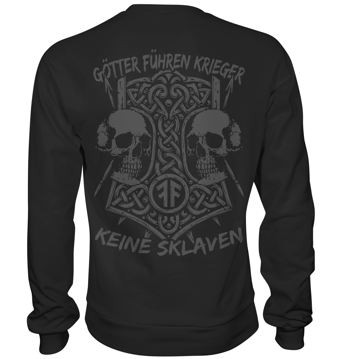 GÖTTER FÜHREN KRIEGER - Wikinger Sweatshirt Männer Odin
