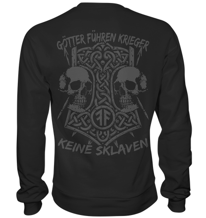 GÖTTER FÜHREN KRIEGER - Wikinger Sweatshirt Männer Odin