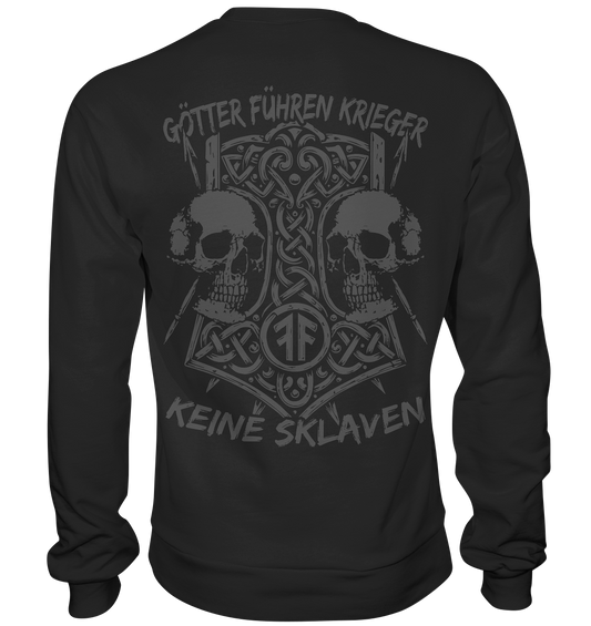 GÖTTER FÜHREN KRIEGER - Wikinger Sweatshirt Männer Odin