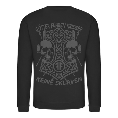 GÖTTER FÜHREN KRIEGER - Wikinger Sweatshirt Männer Odin