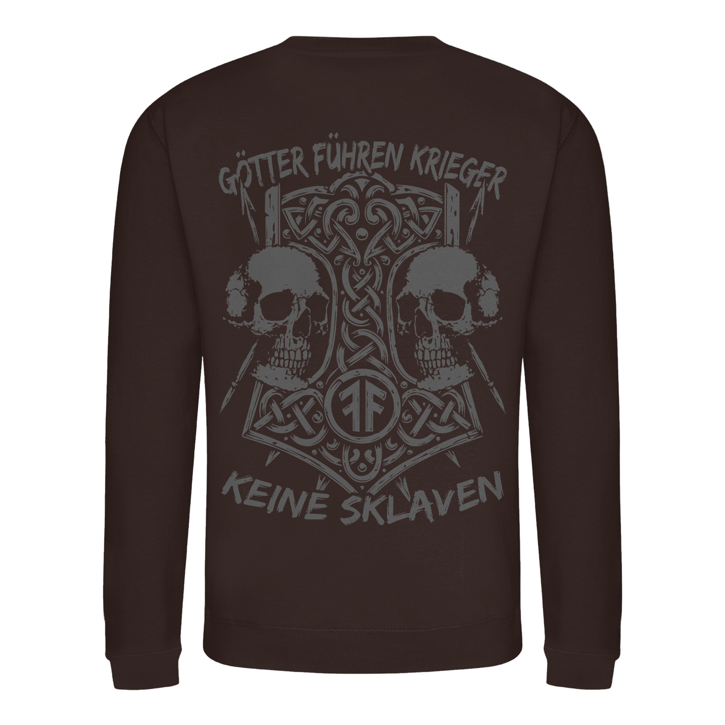 GÖTTER FÜHREN KRIEGER - Wikinger Sweatshirt Männer Odin