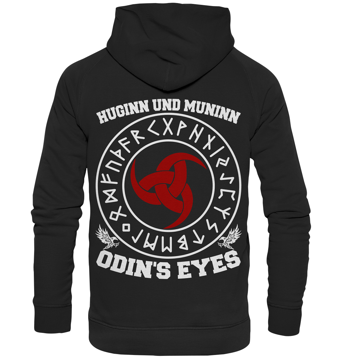 Wikinger-Shirt "Huginn und Muninn - Odins Augen" -  Unisex Hoodie