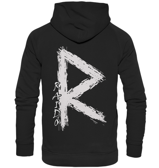 "Raido Rune" Wikinger-Premiumshirt – Der Weg des Reisenden - Unisex Hoodie