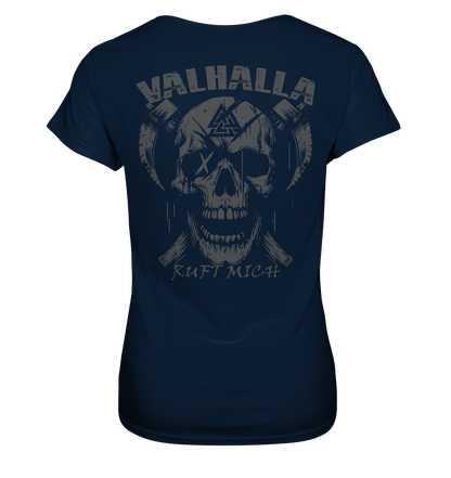 Valhalla ruft mich! - Wikinger Damen Shirt (Beidseitiger Druck)