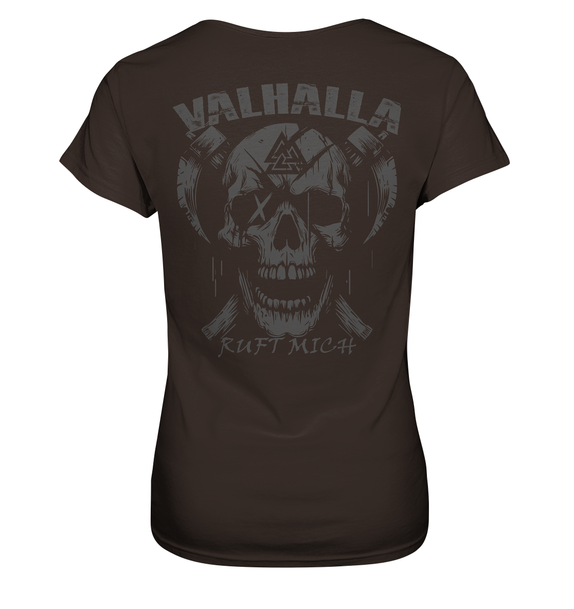 Valhalla ruft mich! - Wikinger Damen Shirt (Beidseitiger Druck)