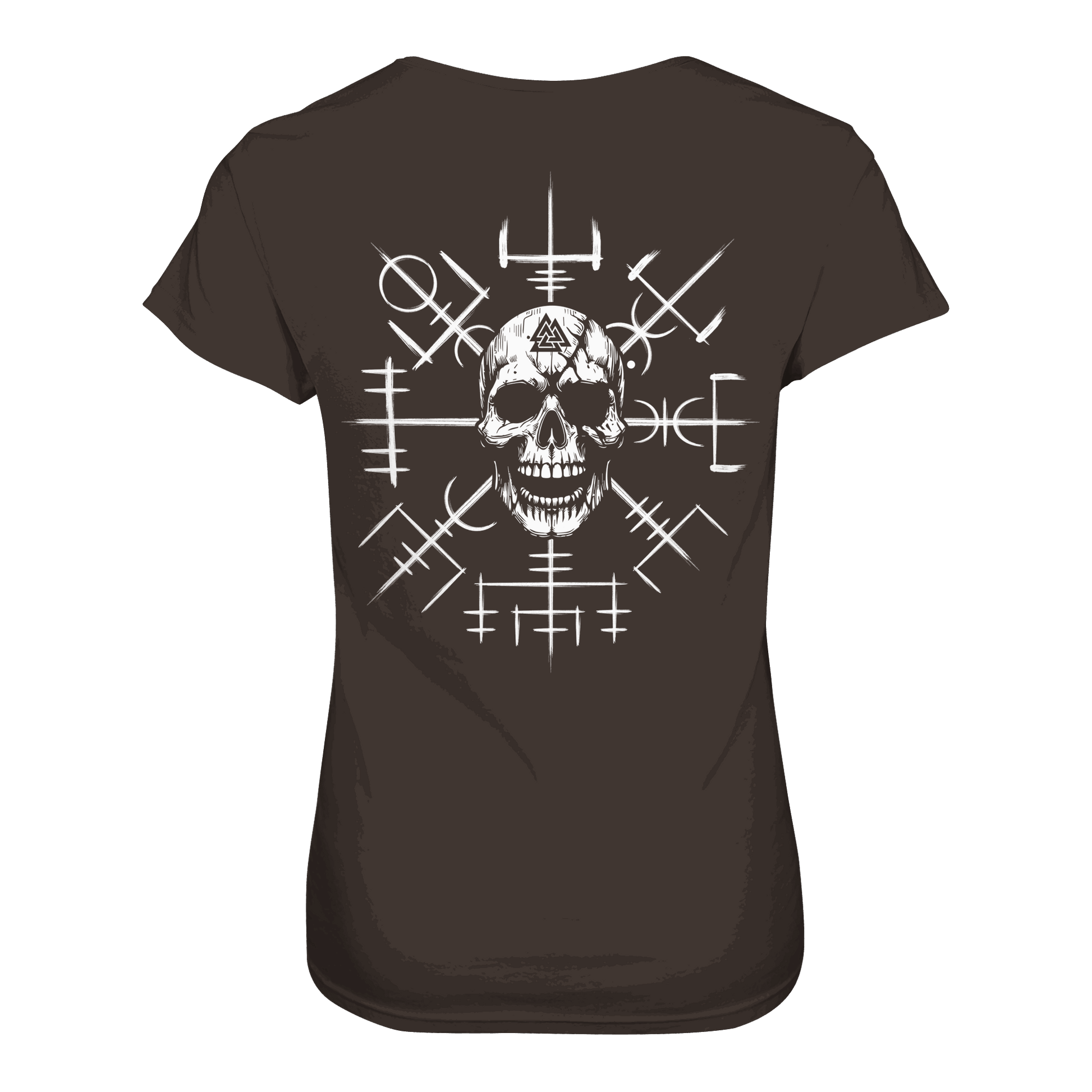 Viking Compass Skull - Ladies Premium Shirt