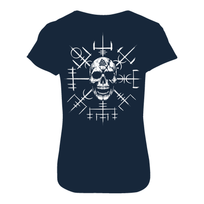 Viking Compass Skull - Ladies Premium Shirt
