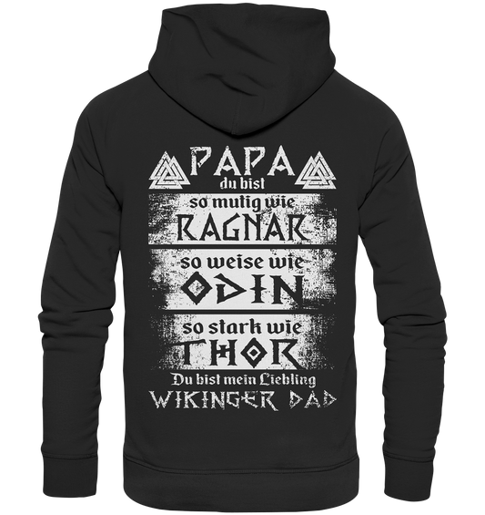 Wikinger Papa - Organic Basic Hoodie