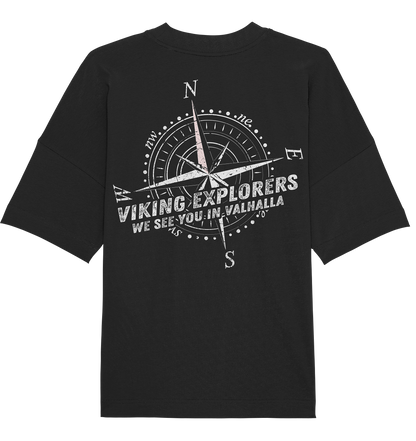 VIKING EXPLORERS - Organic Oversize Shirt (Beidseitiger Druck)