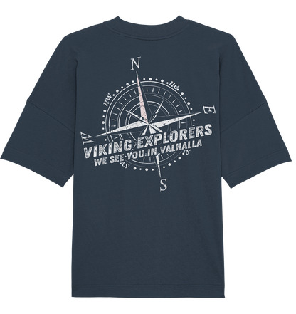 VIKING EXPLORERS - Organic Oversize Shirt (Beidseitiger Druck)