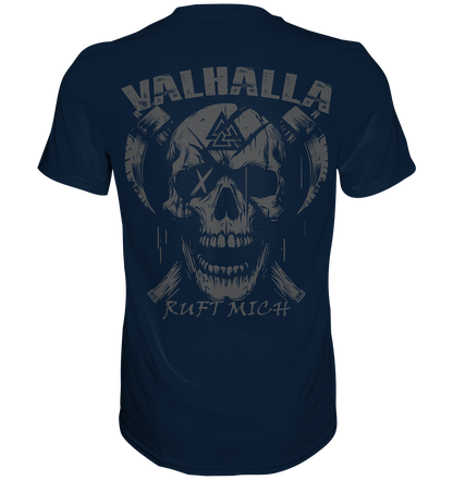 Valhalla ruft mich! - Wikinger Herren Shirt (Beidseitiger Druck)