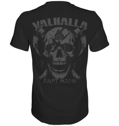 Valhalla ruft mich! - Wikinger Herren Shirt (Beidseitiger Druck)