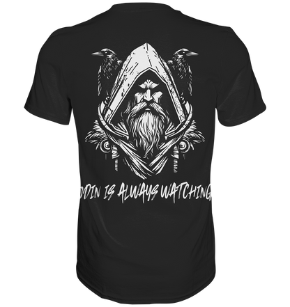 Odin is Always watching Männer Shirt Premium Qualität & Beidseitiger Druck