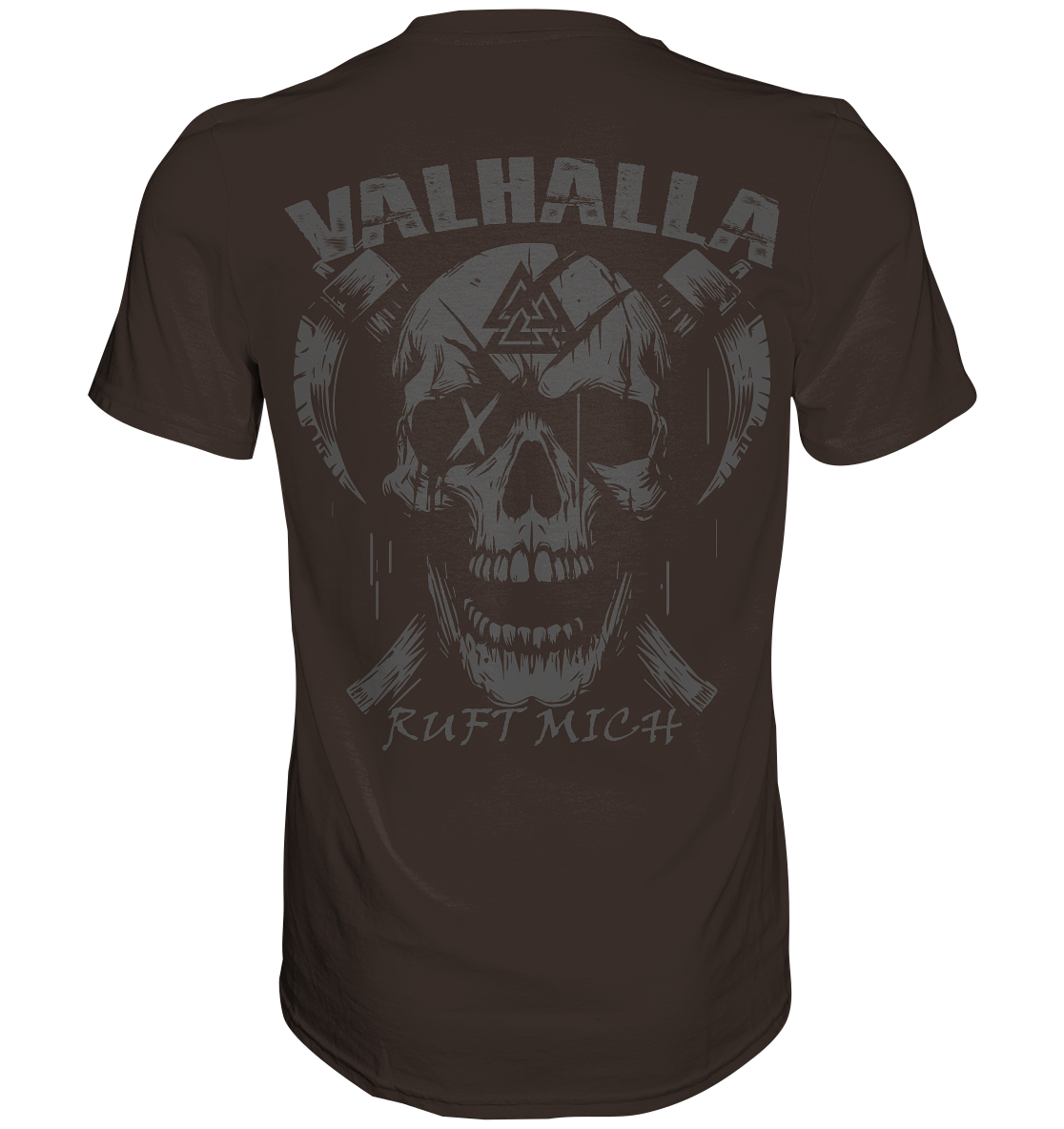 Valhalla ruft mich! - Wikinger Herren Shirt (Beidseitiger Druck)